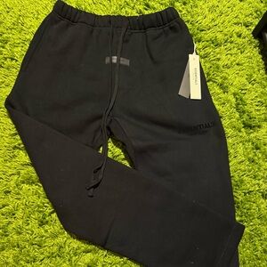 Black Essentials Pants Size M